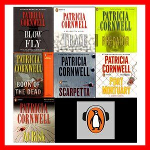Patricia Cornwell Audiobooks - 6 books of the Scarpetta Series - 71 CD's